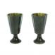 Фужеры 2 шт граненые из нефрита 5х5х9,5 см 60 мл 128663