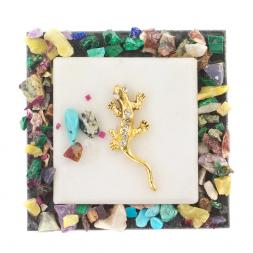 Магнит "Ящерица на камне"