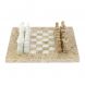 Шахматы &amp;quot;Сувенирные&amp;quot; из ракушечника и белого мрамора доска 20х20 см 128886