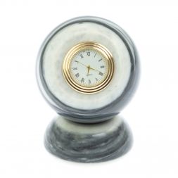 Настольные часы &amp;quot;Шар Антистресс&amp;quot; 8,5 см из мрамора