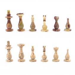 Декоративные шахматы &amp;quot;Игрок&amp;quot; доска 38х38 см камень оникс