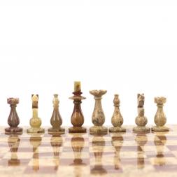 Декоративные шахматы &amp;quot;Игрок&amp;quot; доска 38х38 см камень оникс