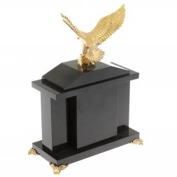 Часы &amp;quot;Орел&amp;quot; из яшмы 17,5х9х24 см