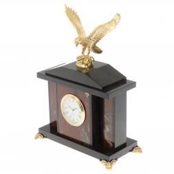 Часы &amp;quot;Орел&amp;quot; из яшмы 17,5х9х24 см