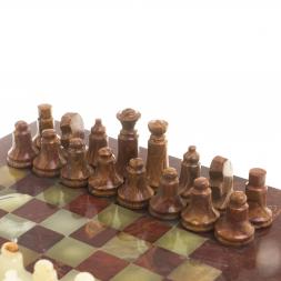 Шахматы "Сувенирные" из оникса доска 20х20 см