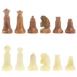 Шахматы "Сувенирные" из оникса доска 20х20 см