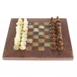 Шахматы "Сувенирные" из оникса доска 20х20 см