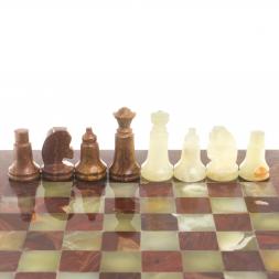 Шахматы "Сувенирные" из оникса доска 20х20 см