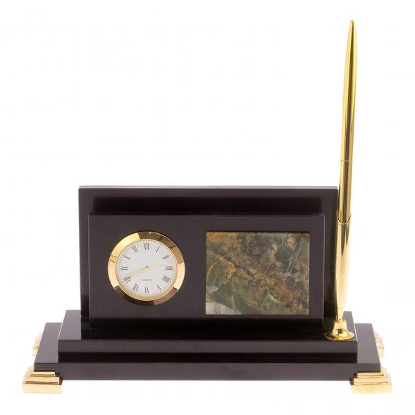 Настольный мини-набор &amp;quot;Стильный&amp;quot; долерит офиокальцит 125814