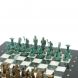 Шахматы &amp;quot;Лучники&amp;quot; фигуры бронза / патина 28х28 см из змеевика и мрамор 128203
