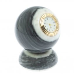 Настольные часы &amp;quot;Шар Антистресс&amp;quot; 8 см из мрамора