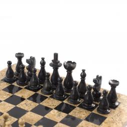 Декоративные шахматы из камня &amp;quot;Дебют&amp;quot; доска 38х38 см мрамор