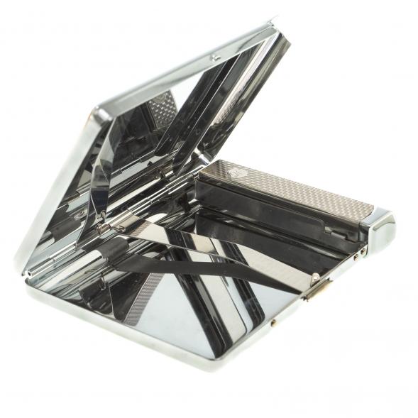 Портсигар на 20 сигарет с зажигалкой камень актиновит 123428