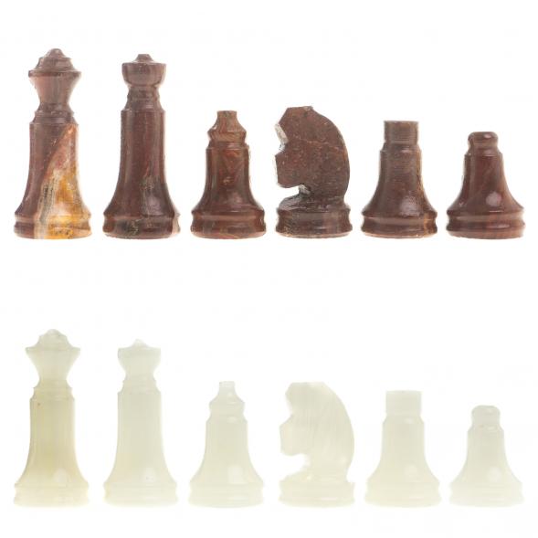 Шахматы &amp;quot;Сувенирные&amp;quot; камень оникс доска 20х20 см 123975