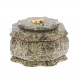 Шкатулка Восьмигранная большая на шарнирах 12х12х8 см