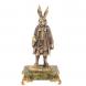 Статуэтка из бронзы &amp;quot;Кролик во фраке&amp;quot; на подставке из змеевика 125270