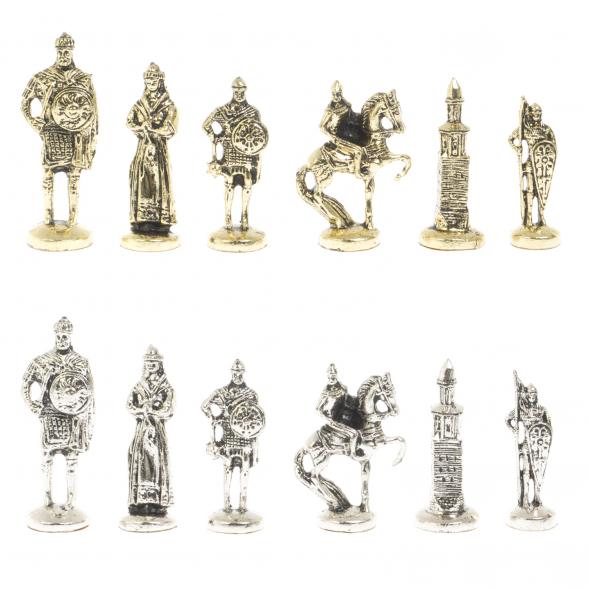 Шахматы сувенирные &amp;quot;Русь&amp;quot; доска 40х40 см камень мрамор лемезит 120685