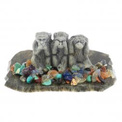 Сувенир &amp;quot;Не вижу. Не слышу. Не говорю&amp;quot; из мрамолита