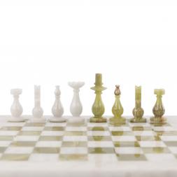 Сувенирные шахматы &amp;quot;Стандарт&amp;quot; доска 38х38 см из оникса и мрамора