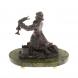 Бронзовая статуэтка &amp;quot;Емеля&amp;quot; на подставке из змеевика 129883