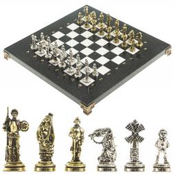 Шахматы &amp;quot;Дон Кихот&amp;quot; доска 28х28 см из камня мрамор