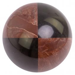 Шар из лемезита и черного змеевика 12,5 см