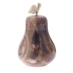 Груша сувенирная из коричневого оникса 3,7х5,8 см (1,5х2)