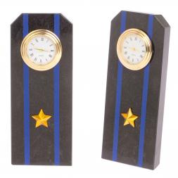 Часы "Погон майор Авиации ВМФ" из змеевика