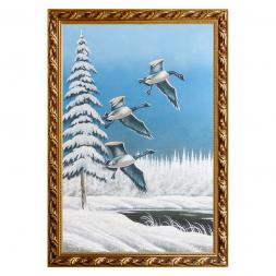 Картина &amp;quot;Гуси&amp;quot; багет 46х66 см, каменная крошка