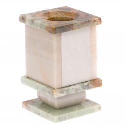 Карандашница &amp;quot;Герб РФ&amp;quot; камень мрамор офиокальцит