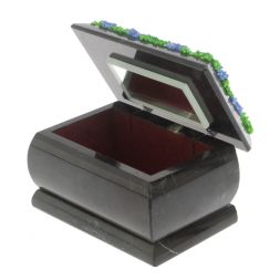 Шкатулка "Хозяйка медной горы / Данила Мастер" змеевик 10х6,5х6 см