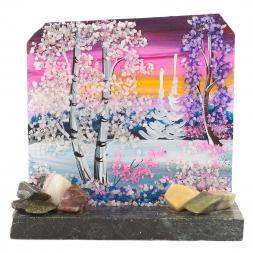 Сувенир "Скала" с зимним пейзажем