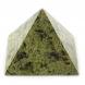 Настольные часы &amp;quot;Пирамида&amp;quot; из камня змеевик 8х8х7 см 121005