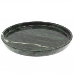 Каменный поднос из змеевика 24х24х2,5 см