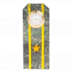 Часы "Погон майор таможни" камень змеевик