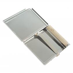 Портсигар на 10 сигарет с зажигалкой камень родонит