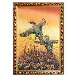 Картина &amp;quot;Утки&amp;quot; багет 46х66 см, каменная крошка