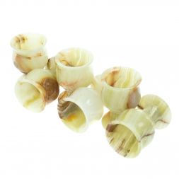 Коньячный набор из оникса в футляре (4х6)