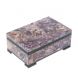Шкатулка из камня чароит экстра с иризацией 11х7х4,5 см 128289