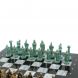 Шахматы &amp;quot;Александр Макендонский&amp;quot; фигуры бронза / патина доска 36х36 см серый мрамор 128369