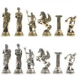 Шахматы "Олимпийские игры" доска 28х28 см из камня змеевик