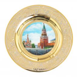 Тарелка сувенирная &amp;quot;Москва Красная площадь&amp;quot; 12 см Златоуст