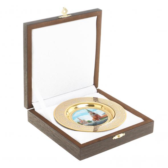 Тарелка сувенирная &amp;quot;Москва Красная площадь&amp;quot; 12 см Златоуст 123335