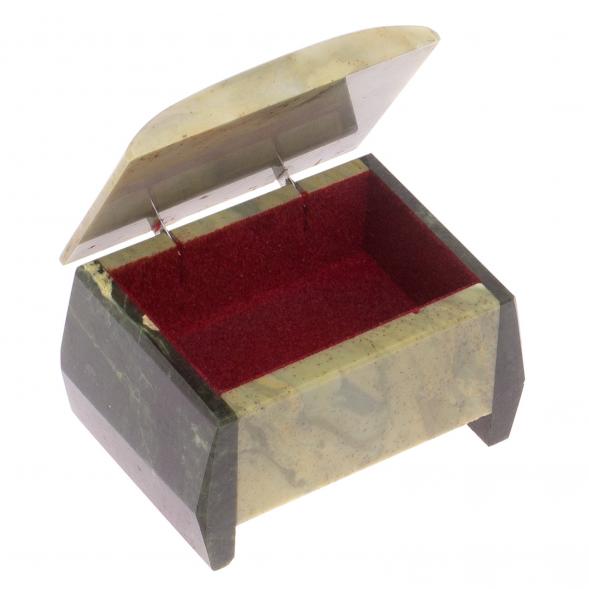 Шкатулка &amp;quot;Персона&amp;quot; из офиокальцита 9х6,5х5 см 125125