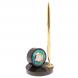 Часы настольные с ручкой камень хризоколла 125665