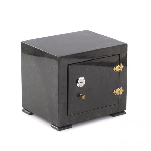 Сейф малый черный змеевик 19х16х17 см 117091