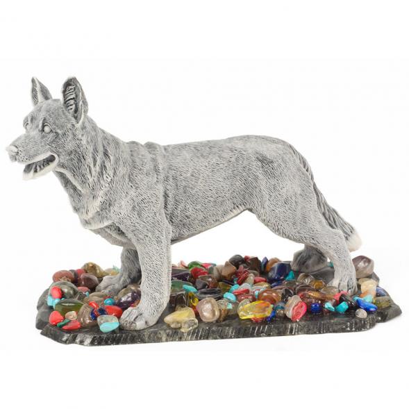 Сувенир &amp;quot;Овчарка в стойке&amp;quot; из мрамолита 118590