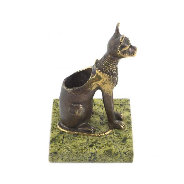 Статуэтка карандашница &amp;quot;Кошка сфинкс&amp;quot; бронза 119709