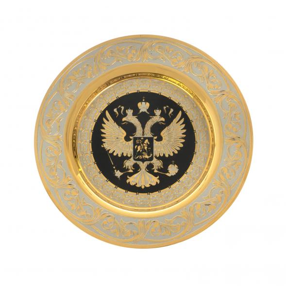 Чайная пара &amp;quot;Герб России&amp;quot; с чернением 260 мл Златоуст 128591