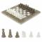 Шахматы "Сувенирные" белый мрамор, ракушечник доска 20х20 см